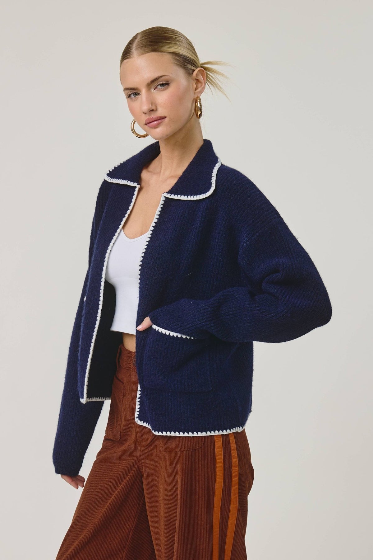 Fisherman’s Postcard Sweater Cardigan - elliparr
