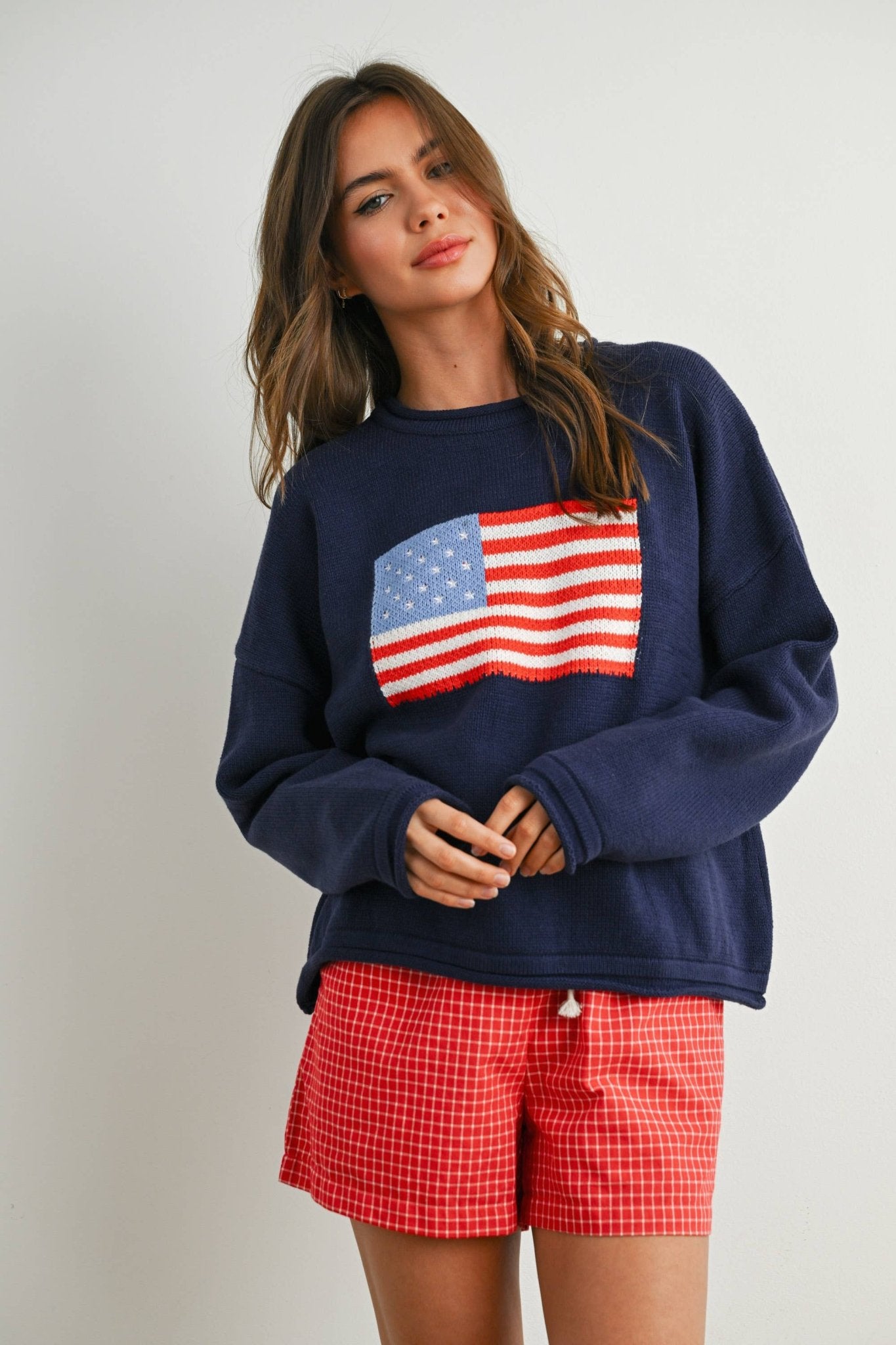 Graphic Knit Light Sweater - elliparr