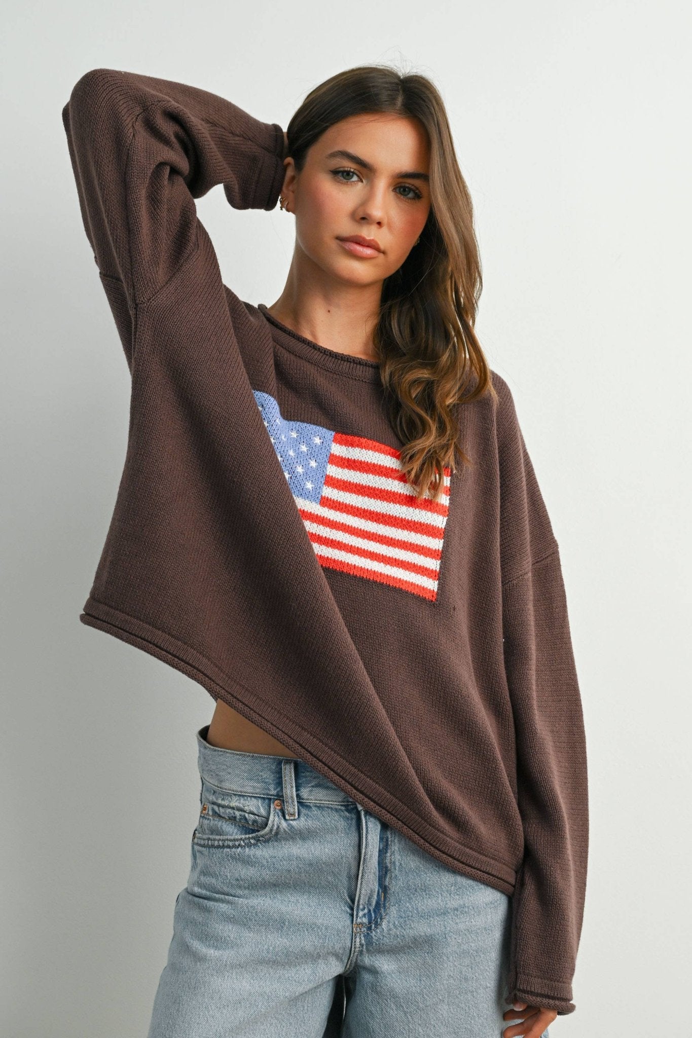 Graphic Knit Light Sweater - elliparr