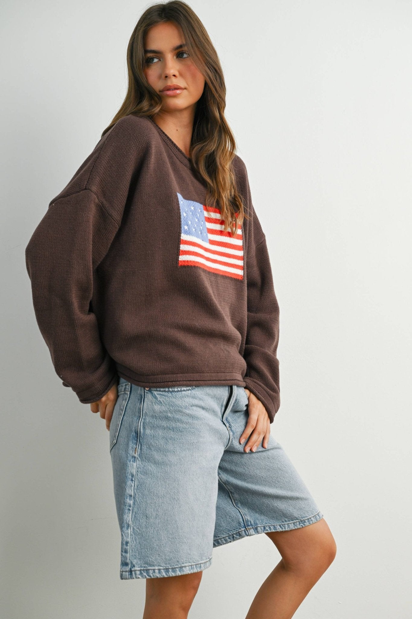 Graphic Knit Light Sweater - elliparr