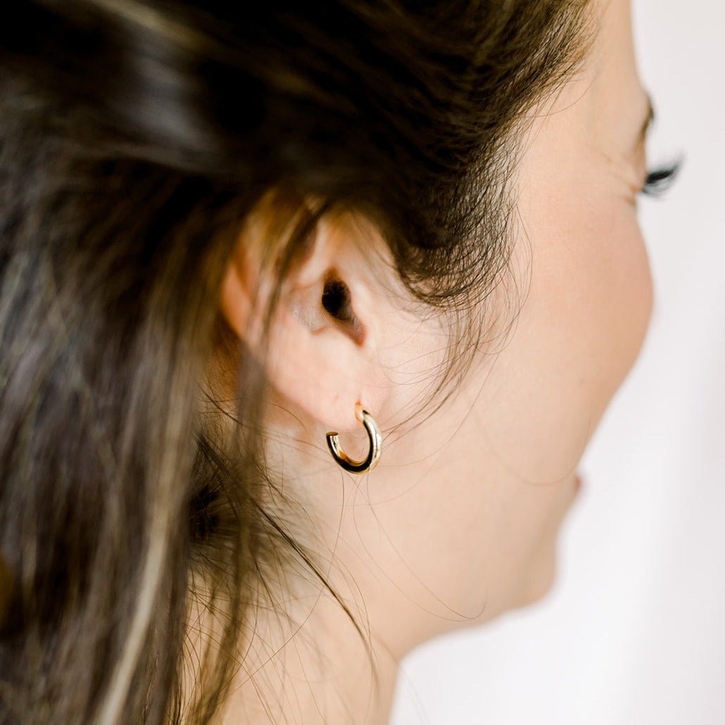Mini Gold Hoops - elliparr