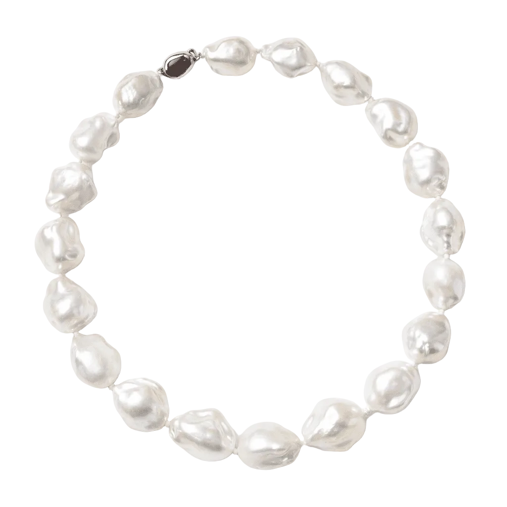 Baroque AAA Fresh Water Pearl Necklace - elliparr