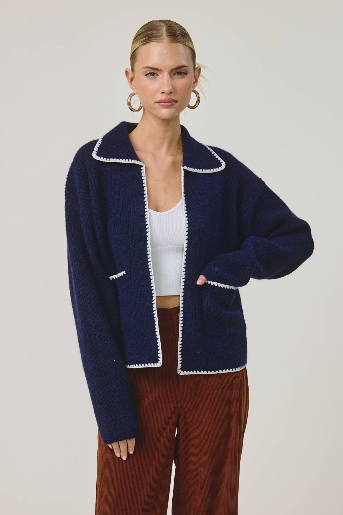 Fisherman’s Postcard Sweater Cardigan - elliparr
