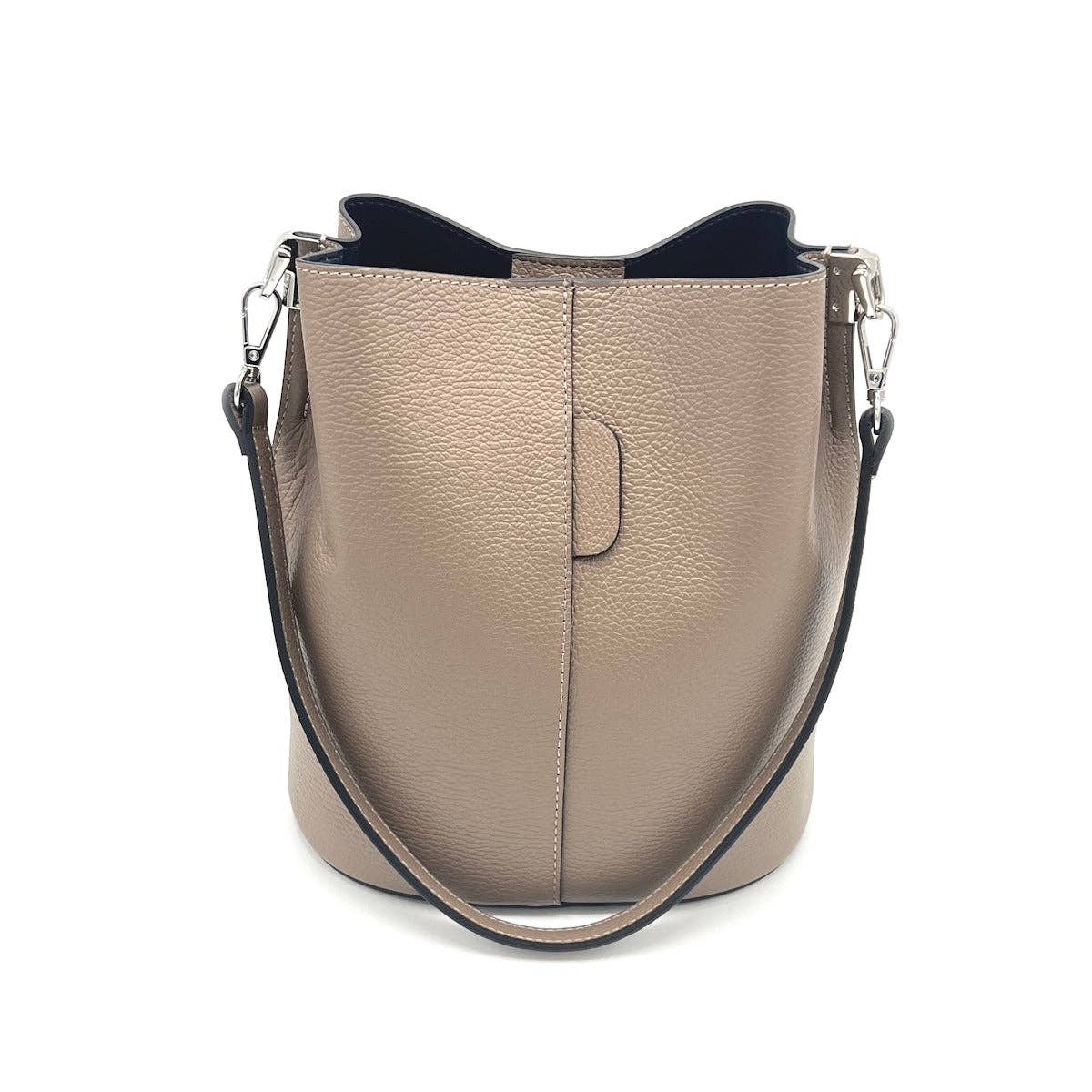 Genuine leather bucket bag, Made in Italy, art. 112559 - elliparr