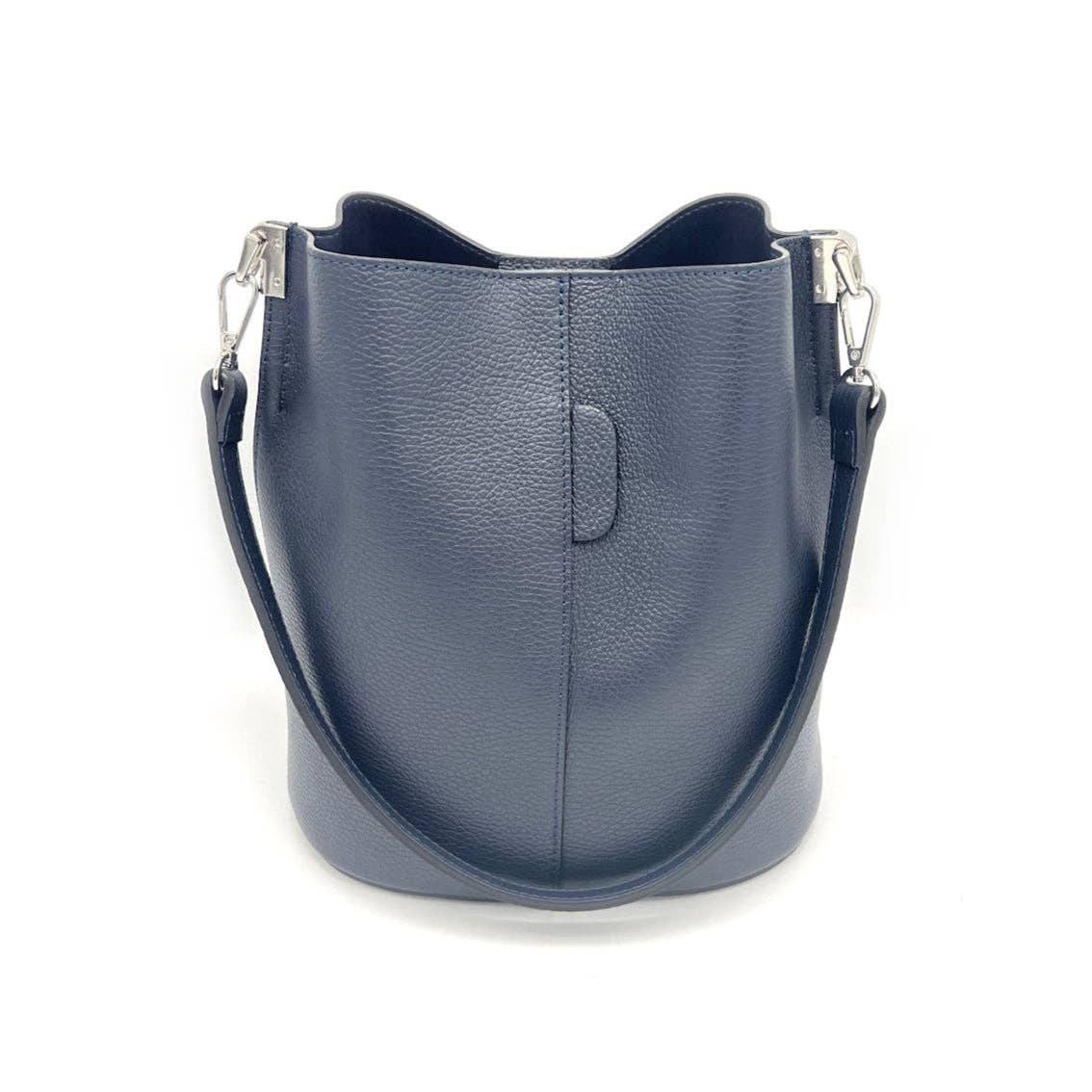 Genuine leather bucket bag, Made in Italy, art. 112559 - elliparr