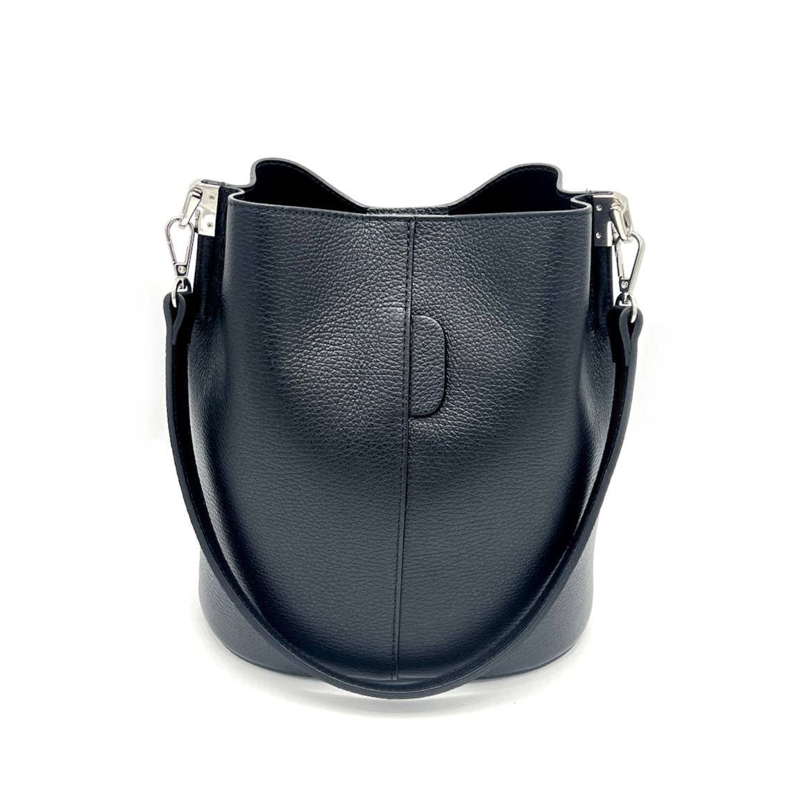 Genuine leather bucket bag, Made in Italy, art. 112559 - elliparr