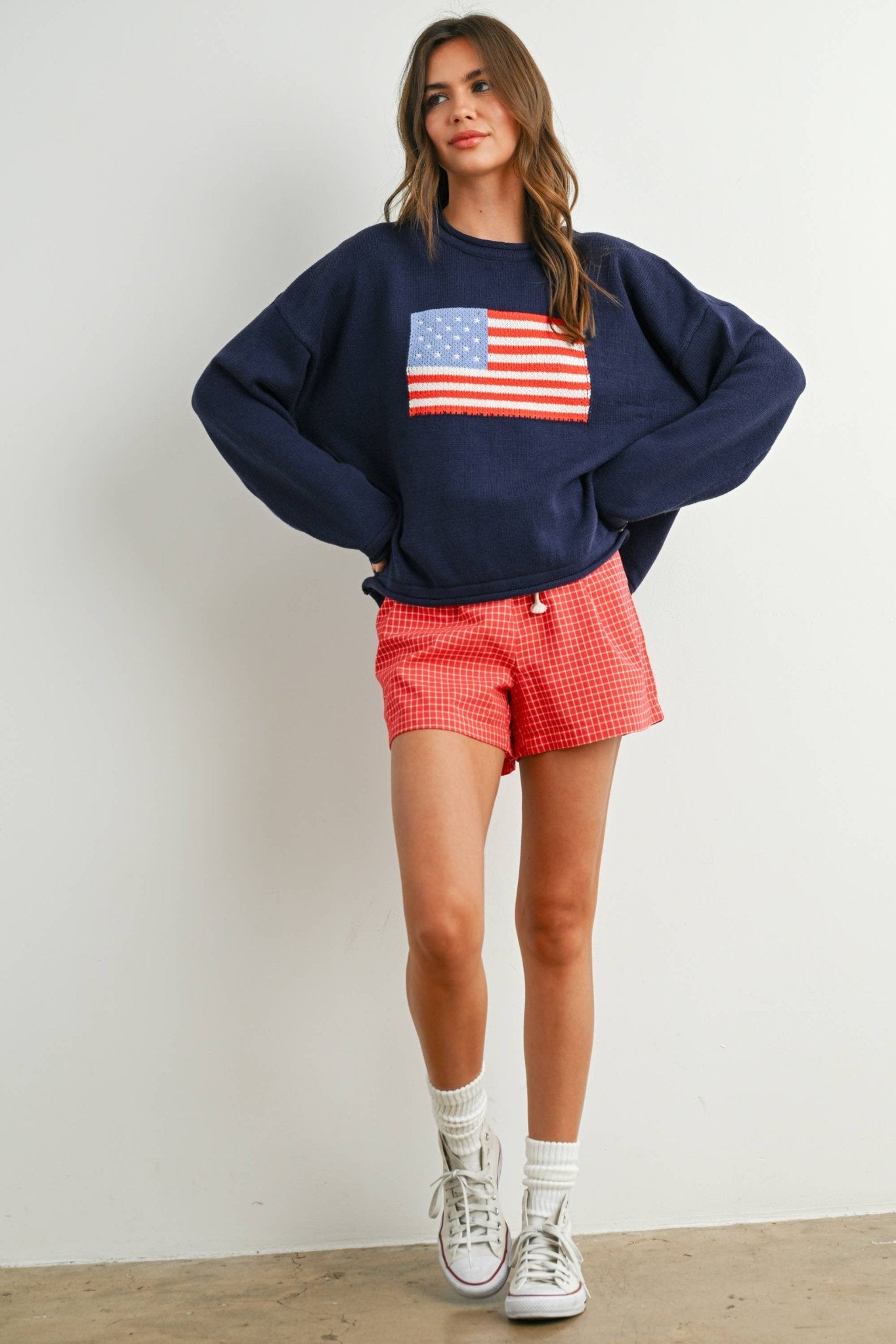 Graphic Knit Light Sweater - elliparr