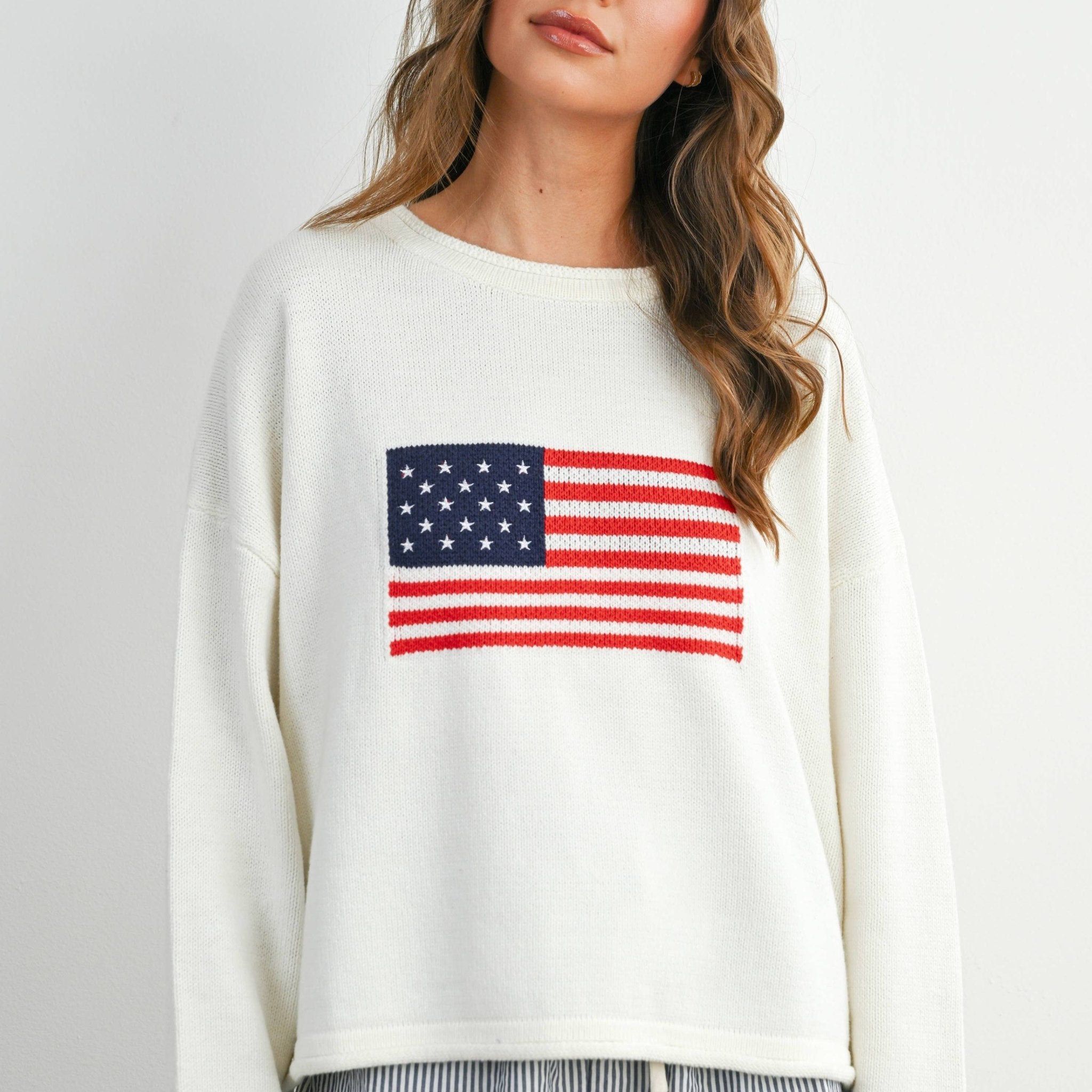 Graphic Knit Light Sweater - elliparr