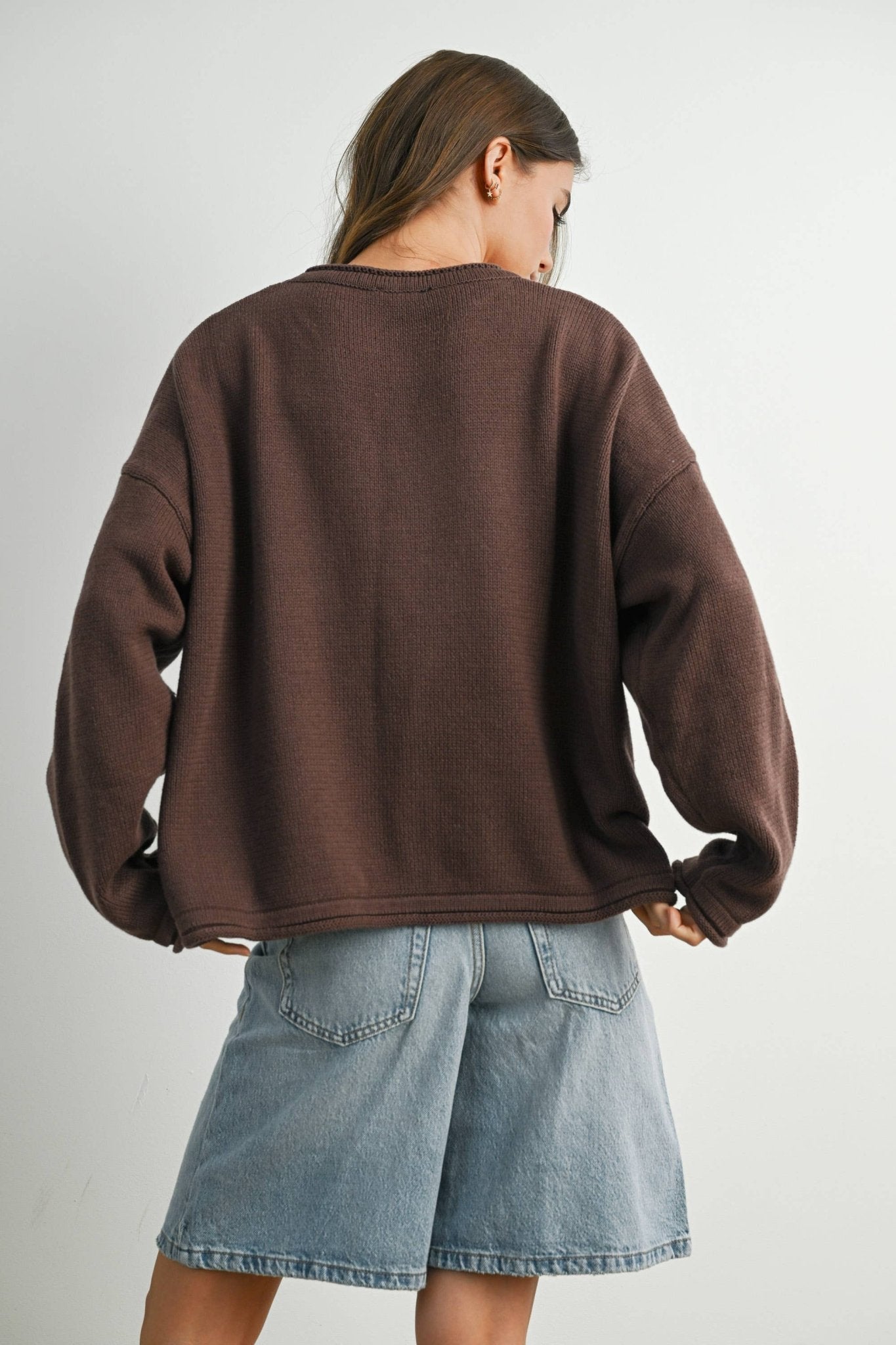 Graphic Knit Light Sweater - elliparr