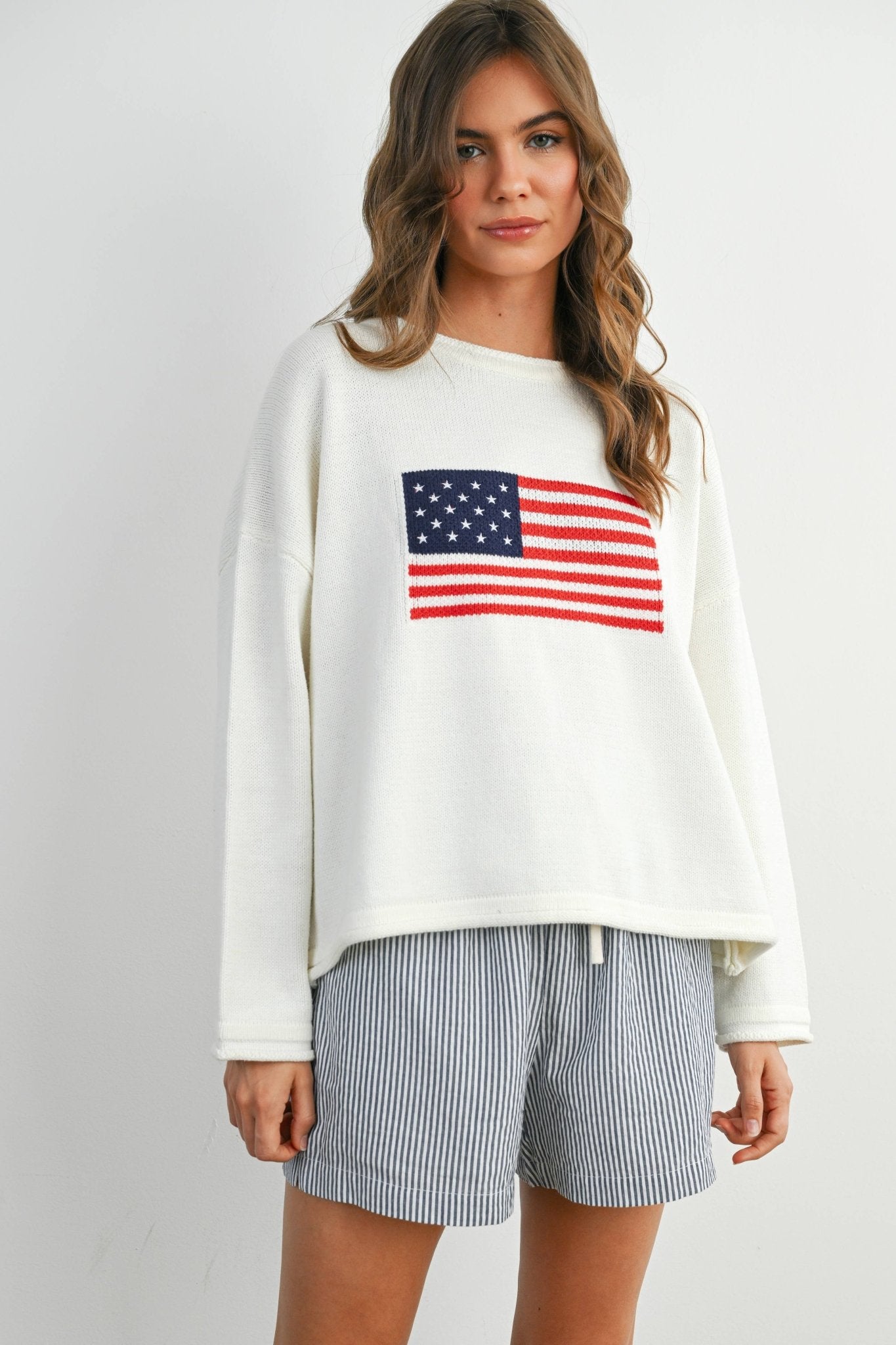 Graphic Knit Light Sweater - elliparr