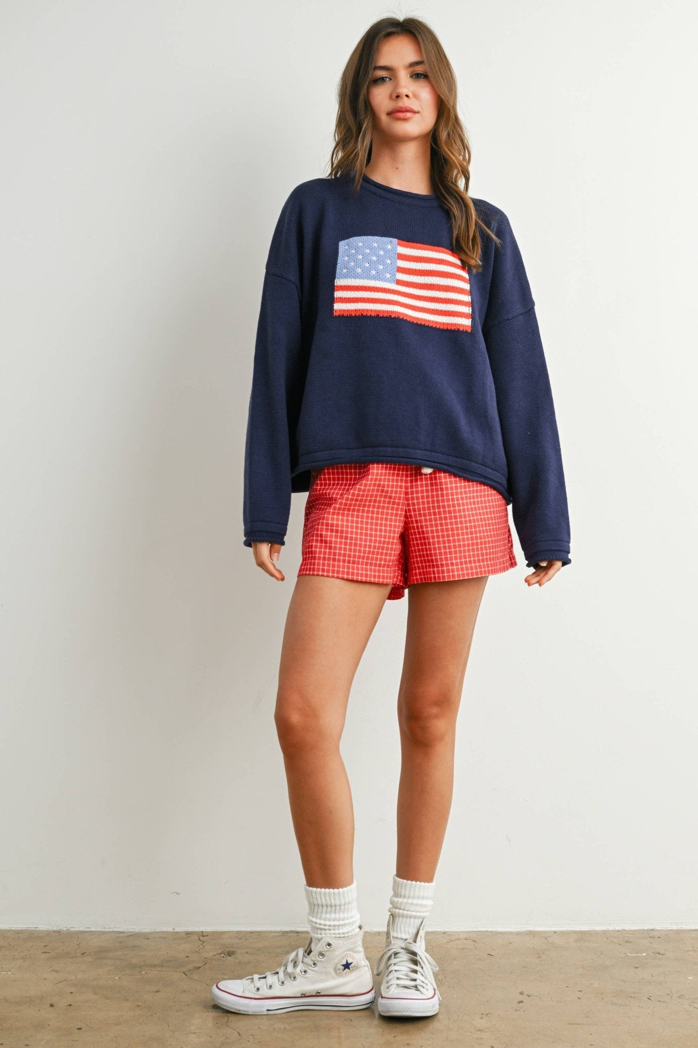 Graphic Knit Light Sweater - elliparr