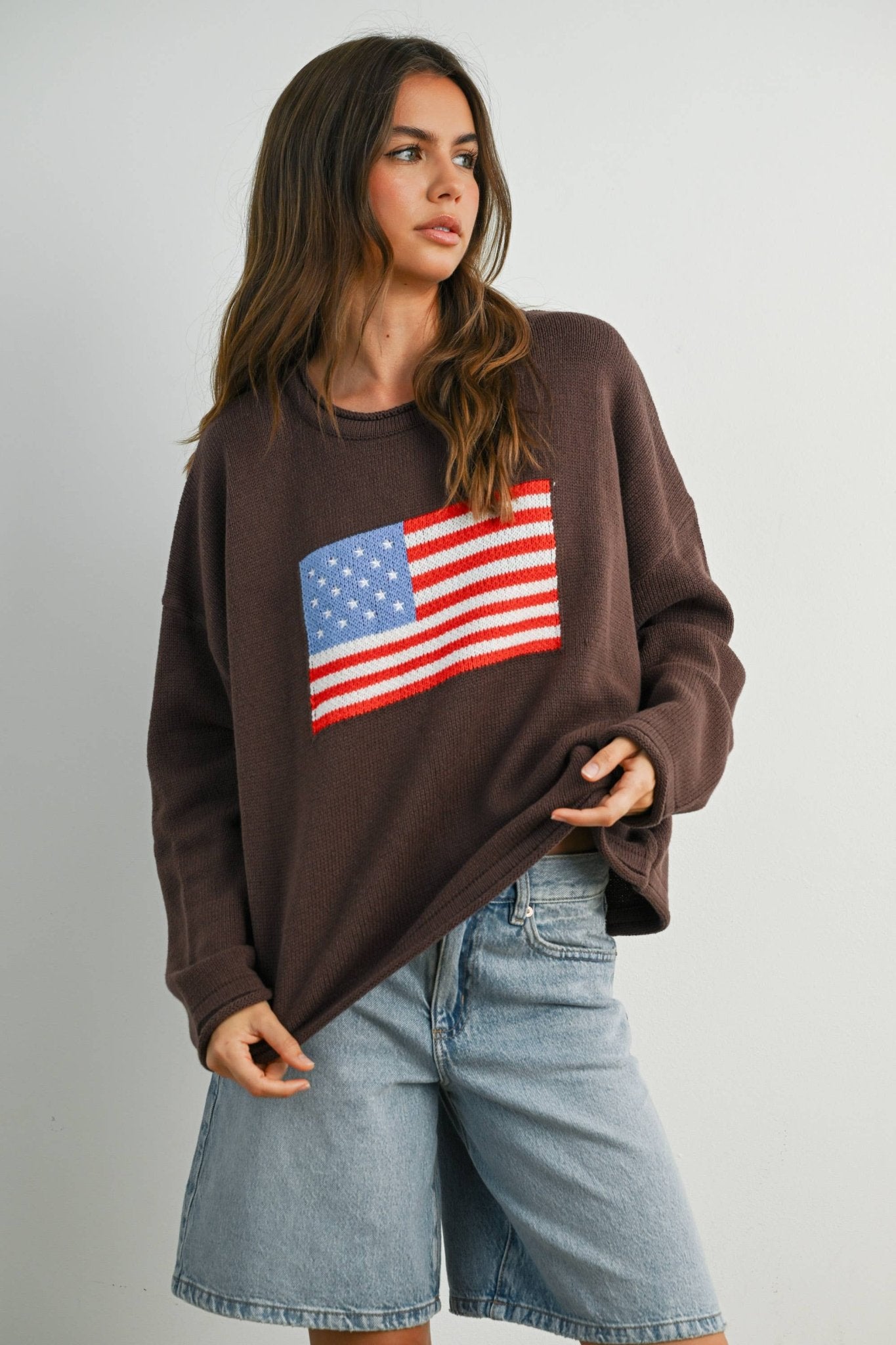 Graphic Knit Light Sweater - elliparr