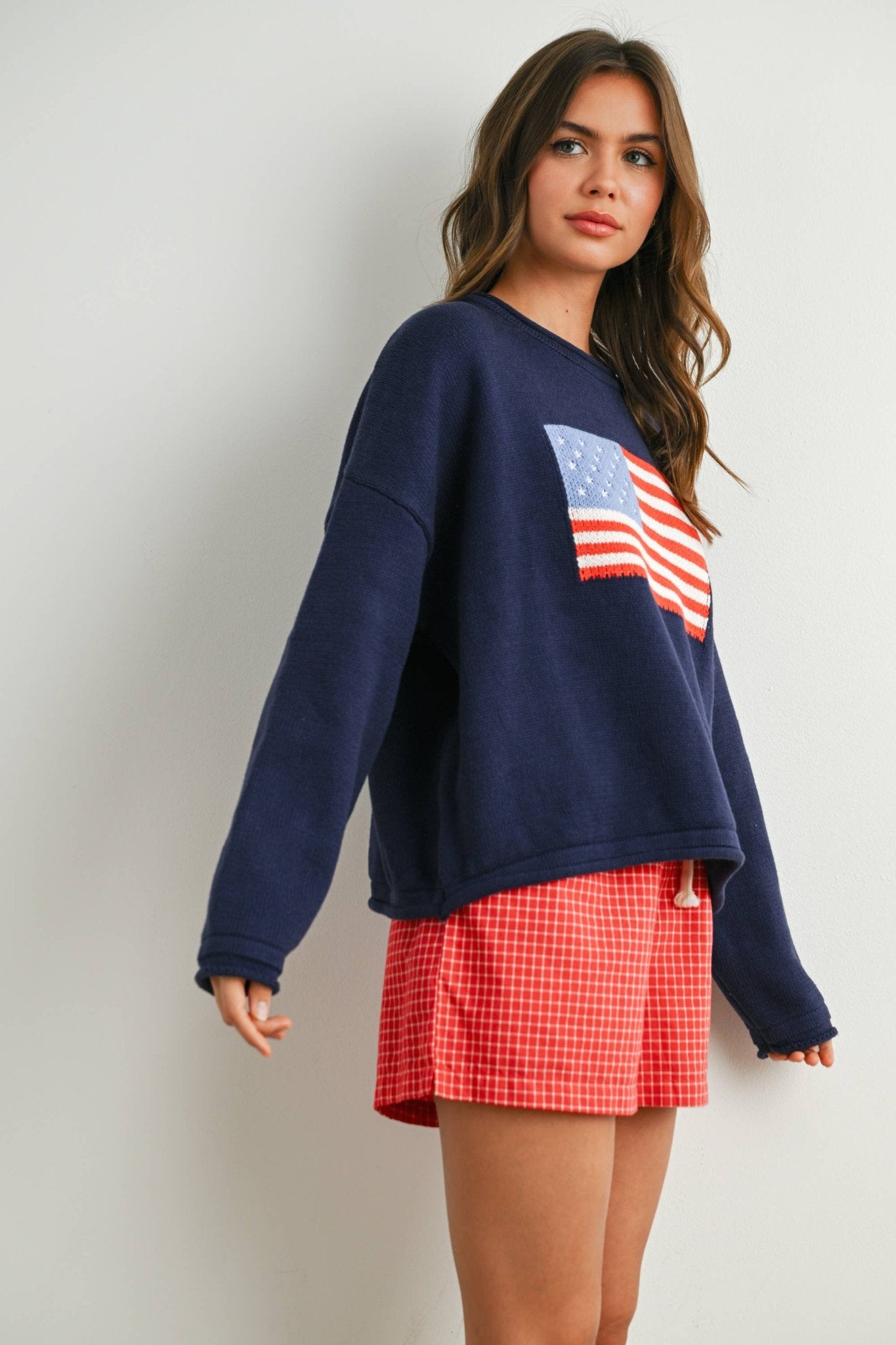 Graphic Knit Light Sweater - elliparr