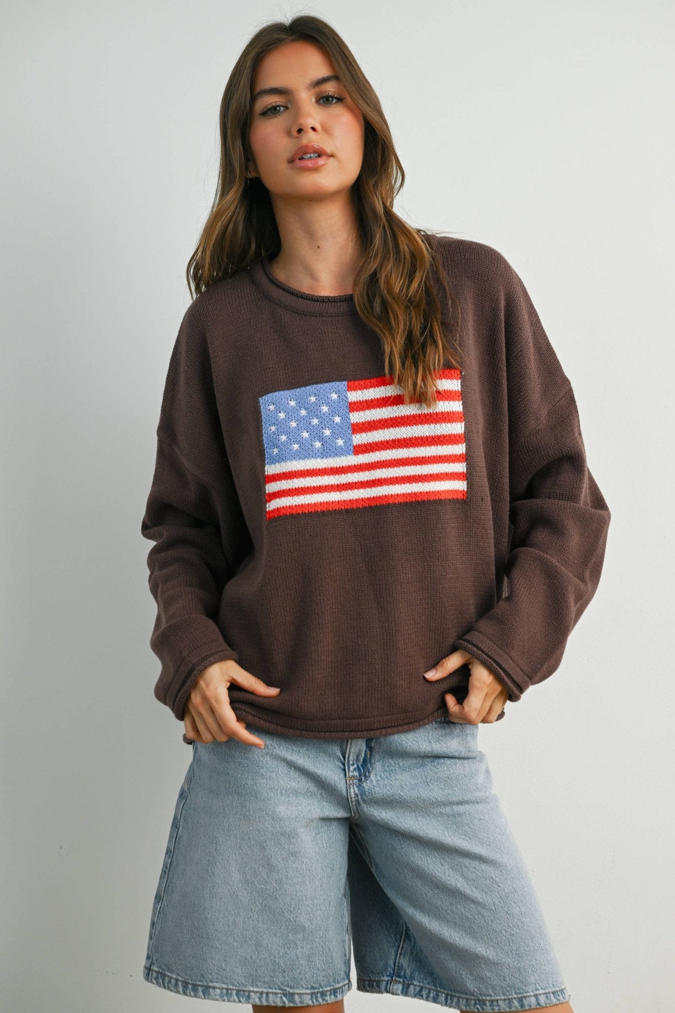 Graphic Knit Light Sweater - elliparr