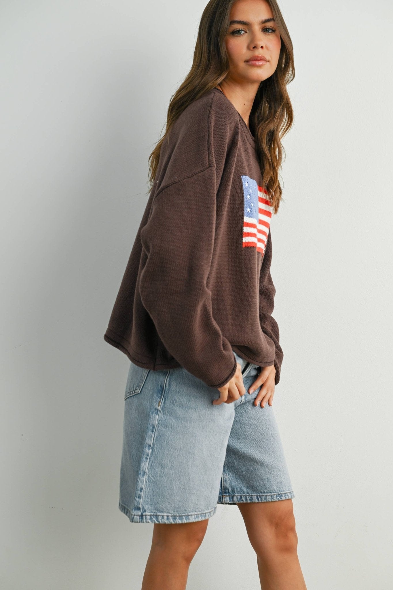 Graphic Knit Light Sweater - elliparr