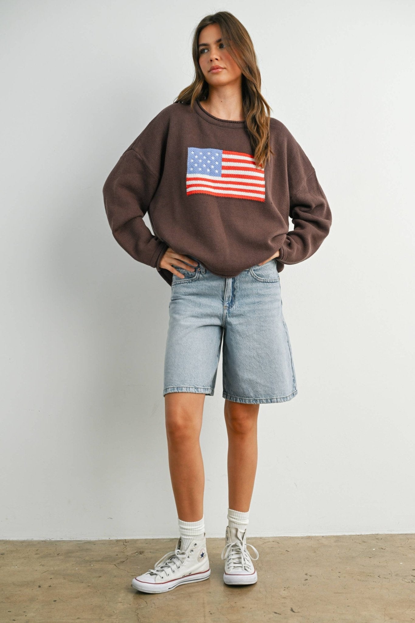 Graphic Knit Light Sweater - elliparr
