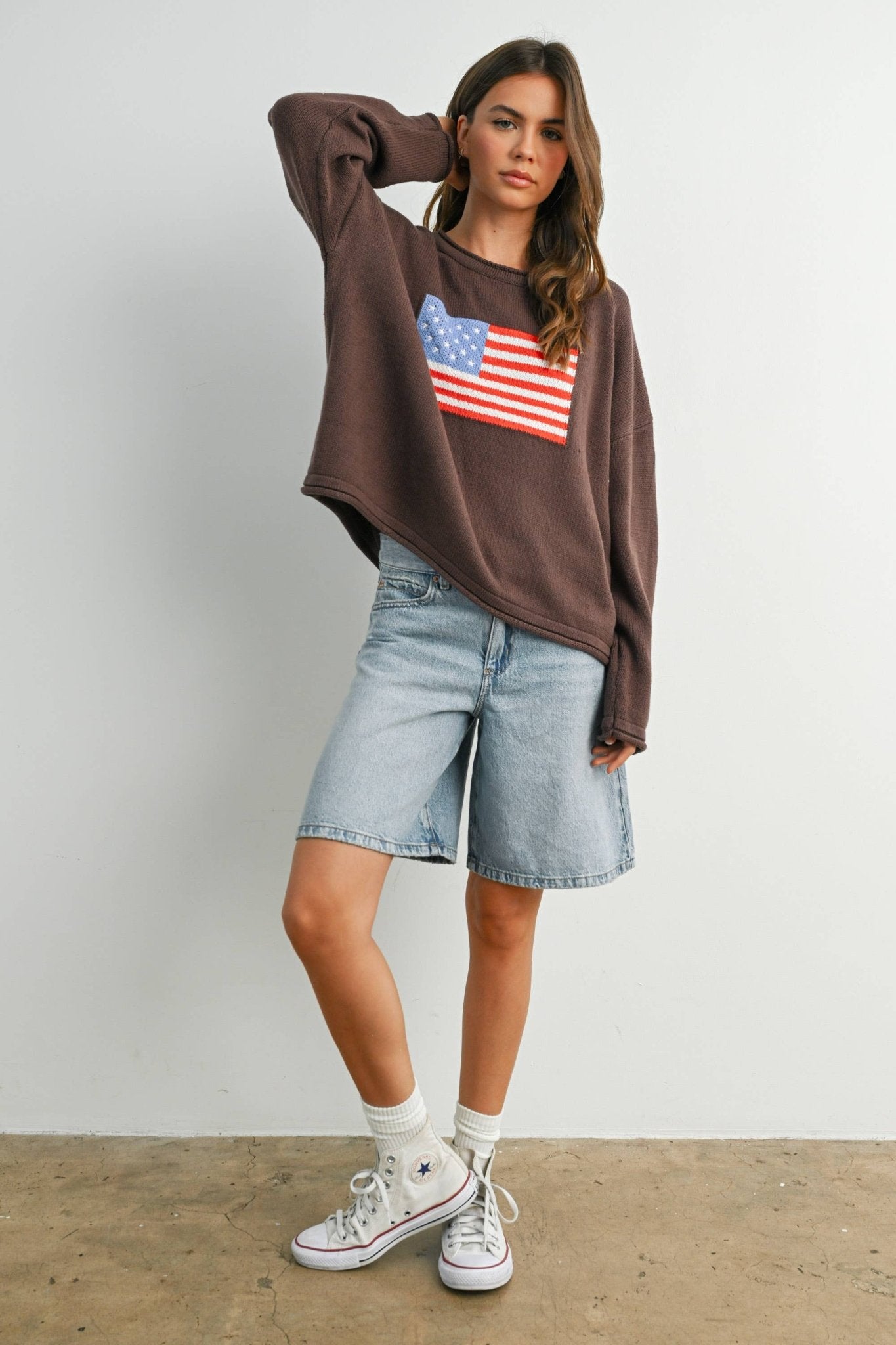 Graphic Knit Light Sweater - elliparr