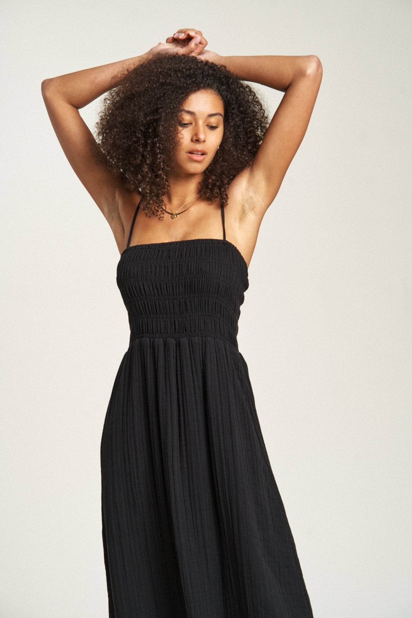 Maybrook Summer Maxi Dress, Black - elliparr