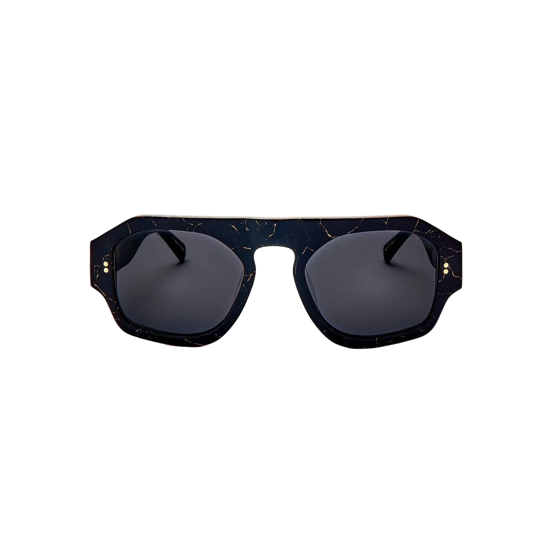 SARDINE - Louie - Nouveau Noir Aviator Sunglasses - elliparr